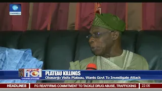 Obasanjo Visits Plateau, Wants Govt To Investigate Attack