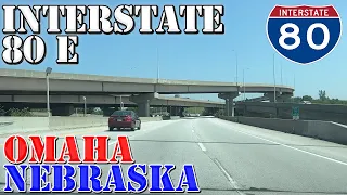 I-80 East - Omaha - Nebraska - 4K Highway Drive