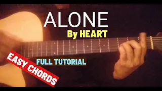 ALONE by Heart Easy guitar chords - Guitar tutorial #alone #heart #glendunwell
