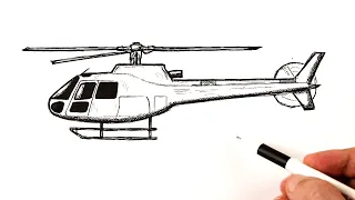 How to draw a Helicopter Easy