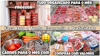 Organização da Alimentação para o Mês + Valor Total | Praticidade e economia na sua Casa! Carnes