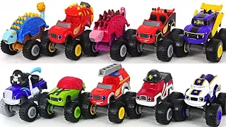 Blaze and The Monster Machines Dinosaur truck with PJ Masks! Go! #DuDuPopTOY