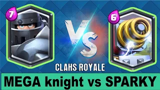 Mega knight vs sparky *2022* - clash royale challenge