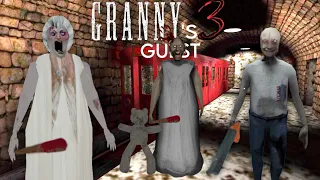 Granny's Guest 3 Mode Full Gameplay | Granny Grandpa Kam the ab Super Granny bhi aa gae🥶