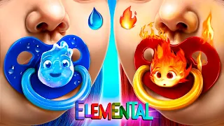 Ember e Wade de Elemental Têm Filhos! Truques para Pais com Fogo e Água!