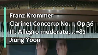 Piano Part- Krommer, Clarinet Concerto No.1, Op. 36, III. Allegro moderato, ♩.=82