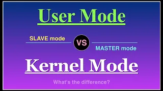 User mode vs Kernel mode in operating system