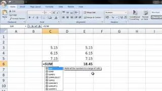 How To Sum Rounded Numbers In Excel