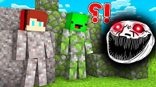 How JJ and Mikey Hide and Escape From BLACK MONSTER in Minecraft Maizen