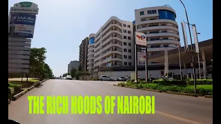 These RICH NEIGHBORHOODS OF NAIROBI are insane😱 Super Ultra 4K