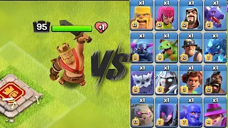 KING 👑 vs All MAX TROOP 'S🔥#clashofclans