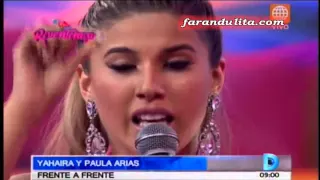 Domingo Al Dia: Yahaira Plasencia y Paula Arias se enfrentan en programa de TV [14-02-2016]