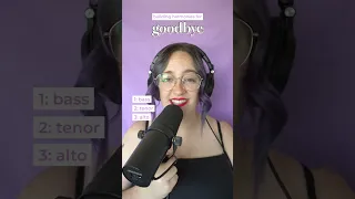 Building harmonies for "Goodbye" by Billie Eilish | #harmonybuilding #acappella