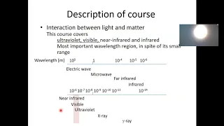 Photochemistry / Spectroscopy Lecture 0 2