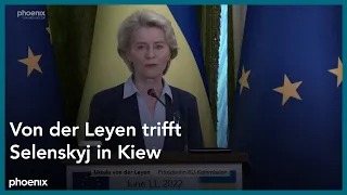 EU-Beitrittsantrag der Ukraine: Ursula von der Leyen trifft Selensyki in Kiew