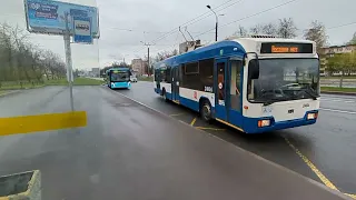 В ожидании автобуса: "6964 по 153" Петербурга 14-*: Volgabus-5270.00 6964 по №153 (10.05.24)