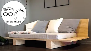 Simple DIY Lounge Sofa Made With Plywood and Twin Size Mattress