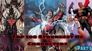 Top 100 Strongest Dc Characters | part 3 | Dc | mcu phases