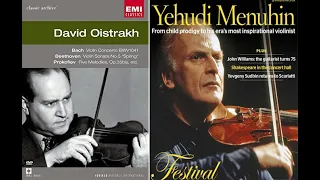 Oistrakh+Menuhin Bach Concerto for 2 Violins in D minor, BWV 1043