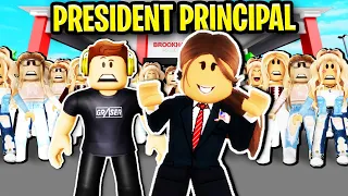 President Became Principal Of Roblox Brookhaven.. 😲😎