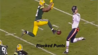 Green Bay Packers Blocked Punts Compilation
