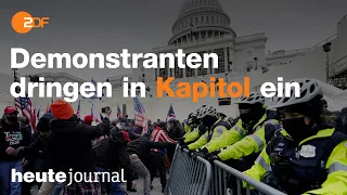 Eskalation in Washington nach Eindringen von Demonstranten in Kapitol | heute journal spezial