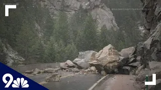 Prolonged road closure due to rock slide near the 'Narrows' area