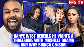 Kanye West: I want Michelle Obama to have threesome with me and wife Bianca Censori #Kanye West#news