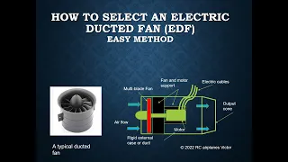 HOW TO SELECT AN ELECTRIC DUCTED FAN (EDF): Easy Method