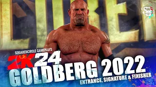 Goldberg w/ Theme & Entrance Graphics Pack | New WWE 2K24 PC Mods