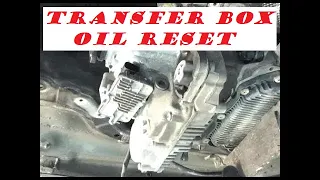 How to reset TRANSFER BOX oil change (VTG)  BMW all series.