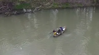 Браконьеры на речке во время запрета