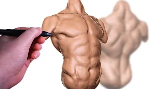 Sculpt a Torso in Blender in 20 Min!