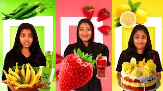 EATING ONLY ONE FLAVOUR FOOD CHALLENGE 🤩 | EXTREME FUNNY FOOD CHALLENGE | PULLOTHI