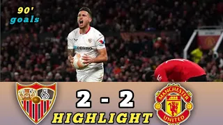 || Manchester United 2-2 Sevilla All goals & HIGHLIGHT || #highlights #football #manchesterunited