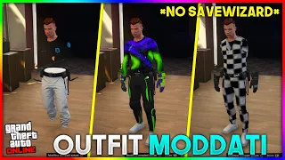 Easy GLITCH TOP 3 OUTFIT MODDATI GTA 5 Online ITA - Galassia - Scacchi - Busto Invisibile - Jogger