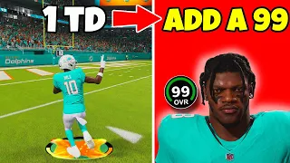 Score A Touchdown = Add A 99 Overall To The Dolphins