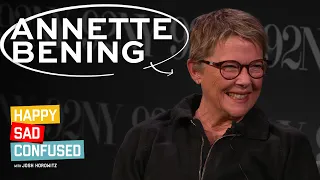 Annette Bening talks NYAD, BUGSY, THE AMERICAN PRESIDENT, CAPTAIN MARVEL I Happy Sad Confused