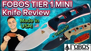 Best New EDC Fixed Blade for Survival and Self Defense? FOBOS Tier 1 Mini and Mini Mini Full Review