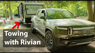 Towing with Rivian R1t || Complete overview  4K