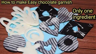 chocolate decoration ideas for homemade cakes,how to make chocolate garnish in tamil,for bigginers.