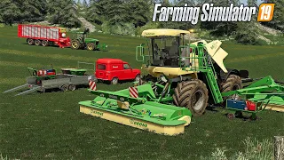 Farming Simulator 19 | Ultra Realistic | Repairing Krone BIG M 500 & Collecting fresh grass