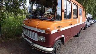 Living in a old Mercedes 508 Truck '79 Interieur Tour Berlin Germany