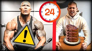 I Lived Like THE ROCK for 24 HOURS