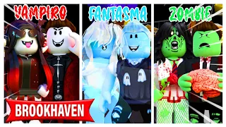 NOVIA VAMPIRA vs NOVIA FANTASMA vs NOVIA ZOMBIE en BROOKHAVEN - Roblox YoSoyLoki