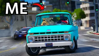 I escape cops using old vehicles in GTA 5 RP