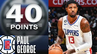 Paul George 40-PT Performance In Clippers W🔥| October 22, 2022