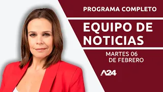 Ley Ómnibus: se cayó la sesión y vuelve a comisión #EquipoDeNoticias  Programa Completo 06/02/2024