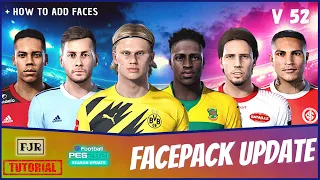 PES 2021 - UPDATE FACE V52 | How To Add Faces | SIDER VERSION & CPK VERSION