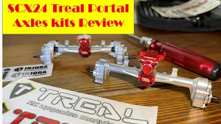 Axial Scx24 Treal Portal Axles, Rear links mount, Injora Worn Gear (SCX24 building project EP 1)